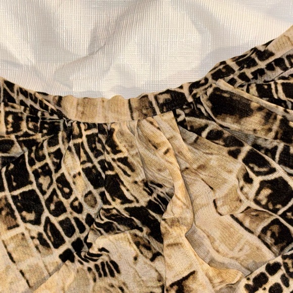 Y2K Full Sheer Animal Print Long Sleeve Goblin Core Grunge Academia Cute Top - Picture 4 of 6